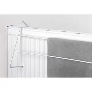 2 Bar Radiator Clothes Airer Small Space Compact Airer Drying Rack 1pc