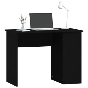 Berkfield Desk Black 100x55x75 Engineered Wood