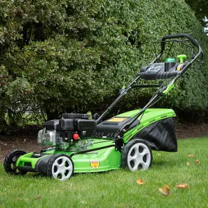 Dellonda Petrol Lawnmower Self Propelled 171cc 20"/51cm 4-Stroke - DG102