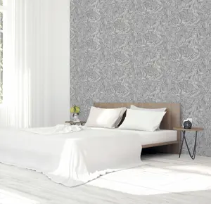 Arthouse Liquid Marble Grey Wallpaper