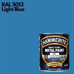 Hammerite Smooth Direct To Rust Metal Paint 750ml RAL 5012