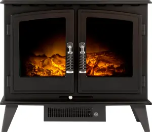 Adam Woodhouse Electric Stove in Black