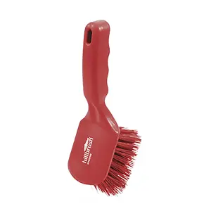 Hillbrush DRS Short Handled Stiff Brush Red (254mm)