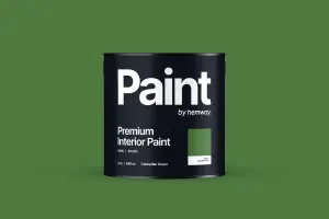 Hemway Interior Paint Matt Acrylic Caterpillar Green 2.5L Tin Durable Emulsion Walls Ceilings Kitchen Bathroom All Rooms