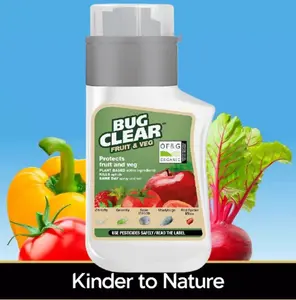 Bug Clear Fruit & Veg Concentrate Organic Bug Killer Whitefly Blackfly 210ml