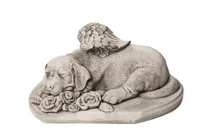 Dog Stone Pet Memorial Garden Ornament