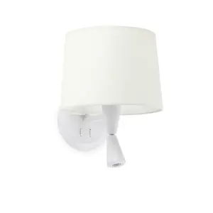 Luminosa Conga Reading Light Wall Light White, E27