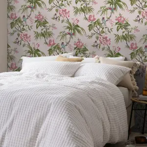 Next Birds & blooms Mauve Floral Smooth Wallpaper