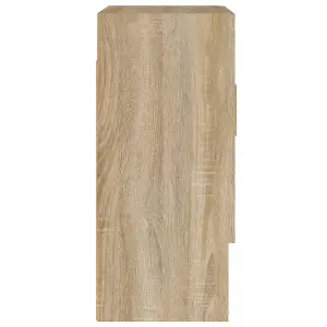 Berkfield Wall Cabinet Sonoma Oak 60x31x70 cm Engineered Wood