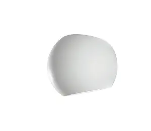 Luminosa MOSES Plaster Wall Light White 15.5x12.5x11.5cm