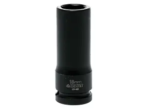 Teng Deep Impact Socket Hexagon 6-Point 1/2in Drive 18mm