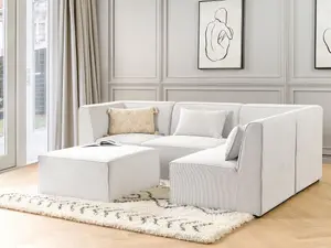 Sofa with Ottoman LEMVIG Off-White Left Hand