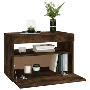 Abebi TV Stand for TVs up to 24" (Set of 2) Smoked Oak