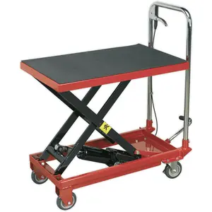 150kg Heavy Duty Hydraulic Platform Truck with Safety Release Mechanism for Industrial Use