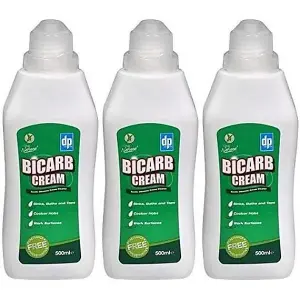 Dri Pak Liquid Bicarbonate 500ml Gentle Non Scratch Cream Cleaner (Pack of 3)