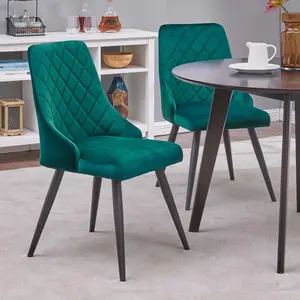 Clocher Upholstered Chair (Set of 2) Petrol