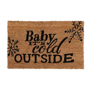 Interiors by Premier Cold Outside Doormat