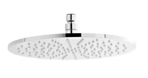 Round LED Fixed Shower Head, 300mm - Chrome