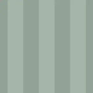 Laura Ashley Patterned Sage Green Stripe Pearlescent effect Smooth Wallpaper Sample