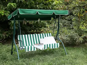 Patio Swing CHAPLIN Metal Green