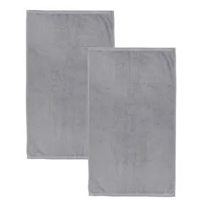 Quick Dry Cotton Bath Sheet (Set of 2) Grey