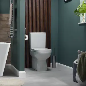 Ideal Standard i.life A White Back to wall Square Toilet set with Soft close seat & Close coupled cistern