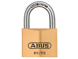 ABUS Mechanical 85/50mm Brass Padlock Carded