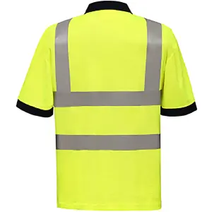 Yoko Hi-Vis Short Sleeve Polo Shirt / Mens Workwear