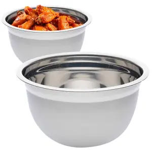 26cm German Stainless Steel Mixing Bowl Kitchen Salad Tosser 5 Litre