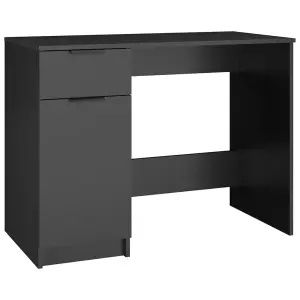 Berkfield Desk Black 100x50x75 cm Engineered Wood