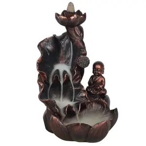 Something Different Buddha Backflow Incense Burner Brown (One Size)