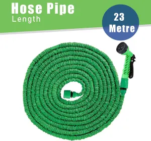 Expandable Garden Hose Pipe With Tap Connectors-23 Meters