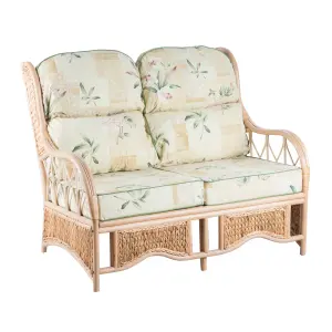 Alfresia Conservatory Sofa, 2 Seater, Low Back Harrogate Natural Cushions