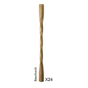 Oak Spindle Baschurch 41mm x 41mm x 900mm - 24 Pack UK Manufactured Traditional Products Ltd