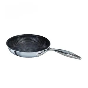 Circulon Round Stainless Steel Non-Stick Open Frying Pan 25cm