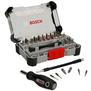 Bosch 42 PC Precision Screwdriver Bit Set Flexible Extension Device Repair Kit