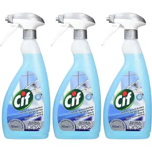 Cif Professional Window & Multi Surface Cleaner Spray 750ml (Pack of 3)