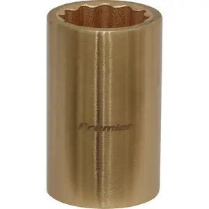 17mm Non-Sparking WallDrive Socket - Durable Beryllium Copper Tool for Safe Use