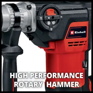 Einhell SDS+ Rotary Hammer Drill Kit Powerful 1050W 10J 4 Functions: Hammer Chisel Lock With Carry Case TE-RH 40 3F