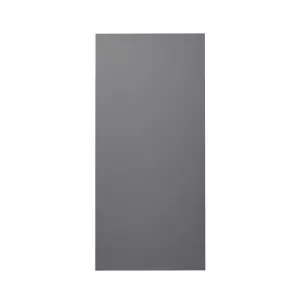 GoodHome Stevia Gloss anthracite slab Gloss anthracite 70:30 Larder Cabinet door (W)600mm (H)1287mm (T)18mm