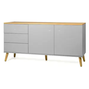 Dot 411.48cm Sideboard Grey/Oak