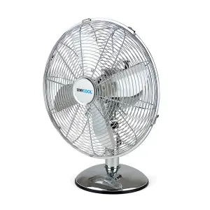 StayCool 12" (30cm) 45w Metal Desk Fan