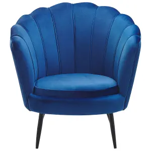 Armchair LOVIKKA Velvet Navy Blue