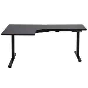 Adjustable Desk Electric Left Hand Black DESTINES