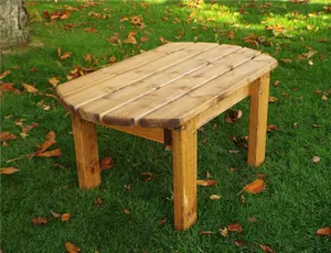 Charles Taylor Wooden Garden Traditional Side Coffee Table 53cm 79cm 42cm FP