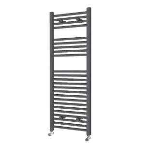 Right Radiators 1200x450 mm Vertical Straight Heated Towel Rail Radiator Ladder Warmer Anthracite