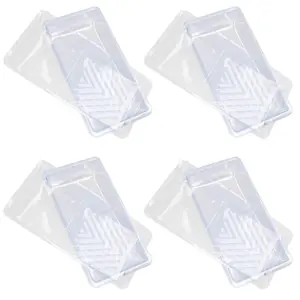 Clear Disposable Roller Tray Liners Liner for 100mm Roller Trays 20 Pack