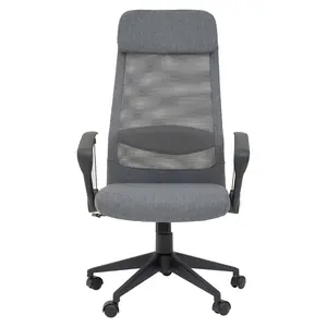 Interiors by Premier Brent Grey Mesh And Fabric Home Office Chair