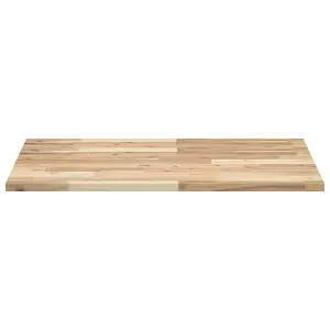 Berkfield Desk Top Untreated 100x60x2 cm Solid Wood Acacia