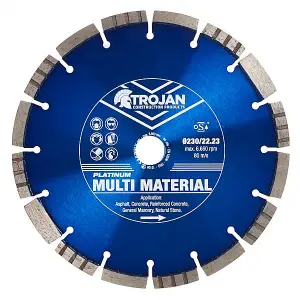 Trojan Platinum Multi-Material Diamond Blade 230mm/9" x 22.23